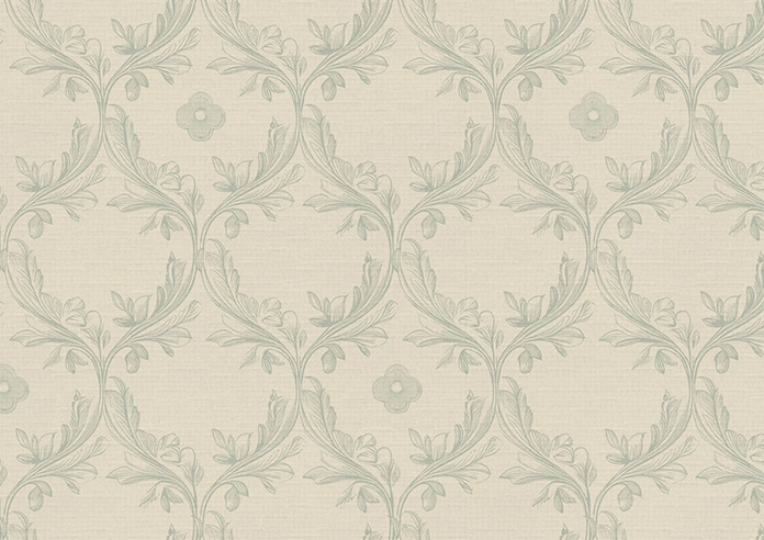 Trellis Prints, Vine and Bloom Romsey Bud Green - Made to Measure Curtains - Image 8